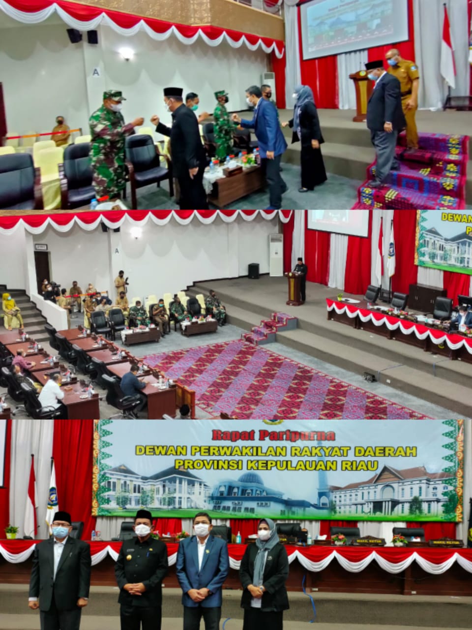 Wadanlantamal IV Hadiri Acara Rapat Paripurna DPRD Provinsi Kepri