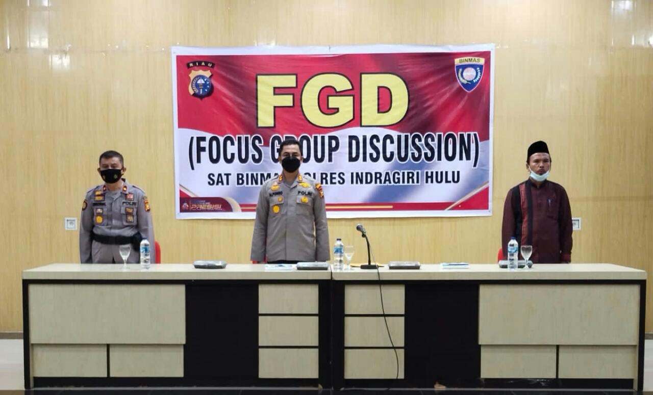 Kapolres Inhu Gelar Acara Focus Group Discussion dengan Seluruh OKP dan Ormas