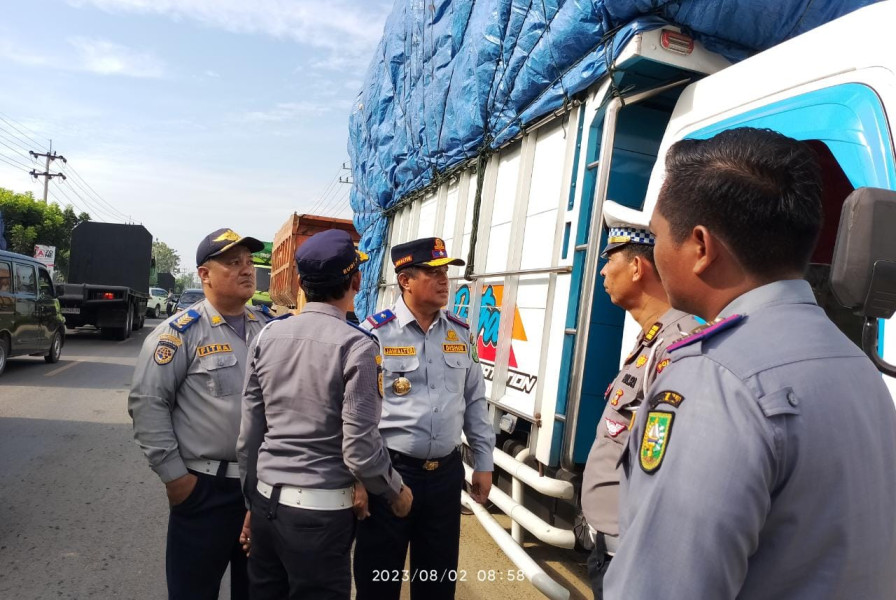 Hari Kedua Razia, Dishub Riau Jaring 40 Kendaraan di Inhu