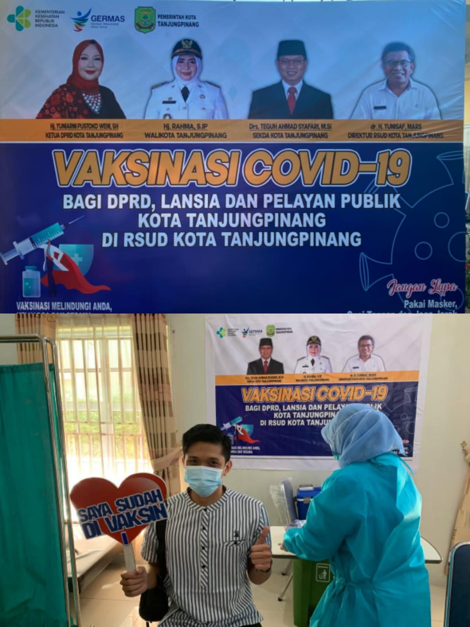 Duta BPJS Kesehatan Tanjungpinang Terima Vaksinasi Covid-19