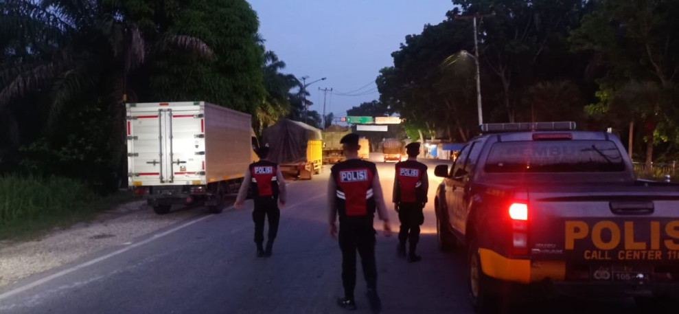 Sat Samapta Polres Rohil Lakukan Pengamanan dan Patroli Subuh Ops Tertib Ramadan