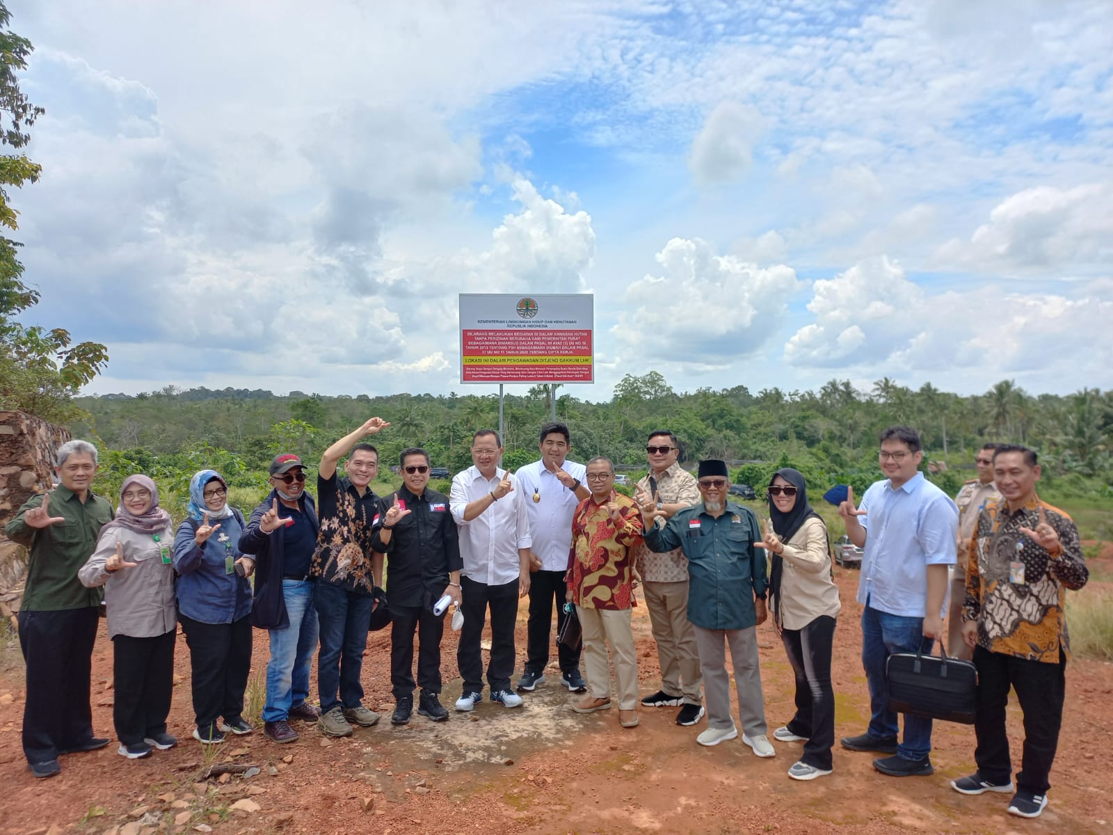 Komisi IV DPR RI Tinjau Lahan Ex Tambang di Kampung Gisi Kabupaten Bintan