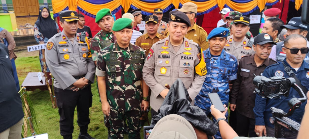 Tiga Jenderal Hadir Memastikan Pemilu di Pulau Terluar Inhil Sukses