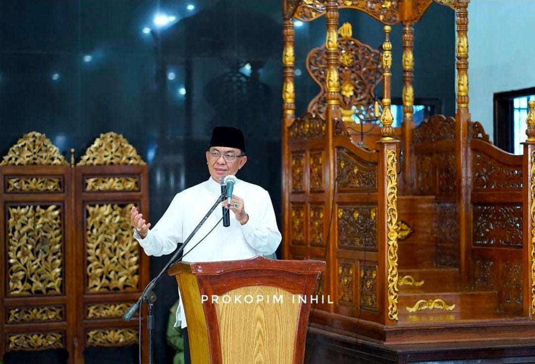 Safari Ramadhan Kecamatan Tanah Merah, Bupati HM Wardan Kembali Menghimbau Protkes Covid-19