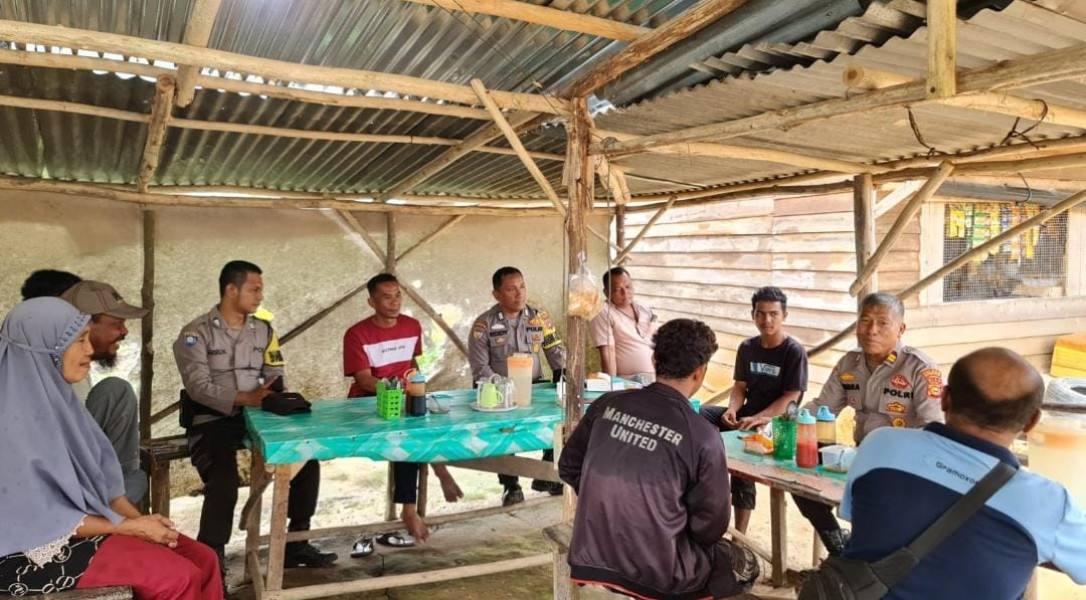 Polsek Mandau Gelar Cooling System di Desa Petani Ciptakan Pemilu Damai dan Kondusif