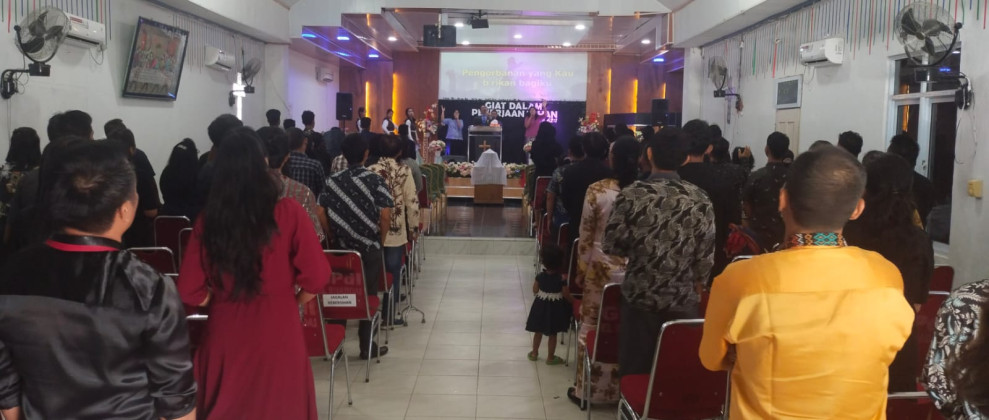 Polres Inhu Jaga Ketat Ibadah Jumat Agung di GPdI Elshaddai Pematang Reba