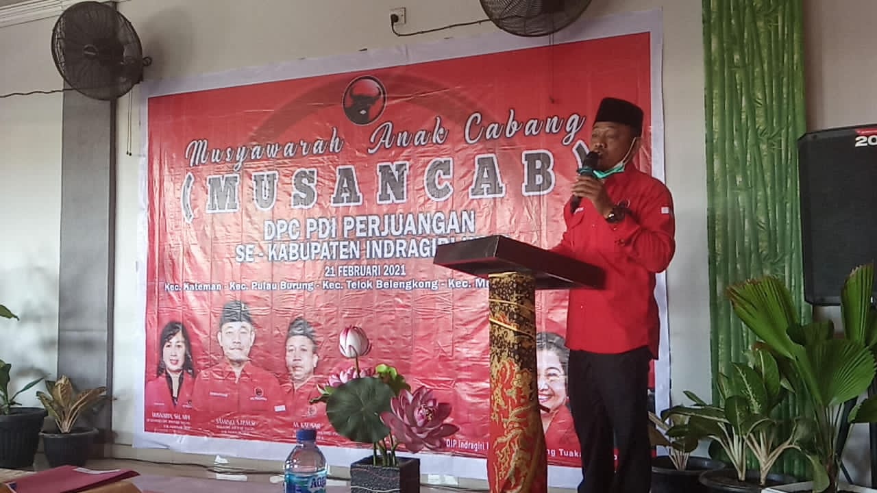 Musancab Pertama DPC PDIP Inhil, Samino: Menangis dan Tertawalah Bersama Rakya