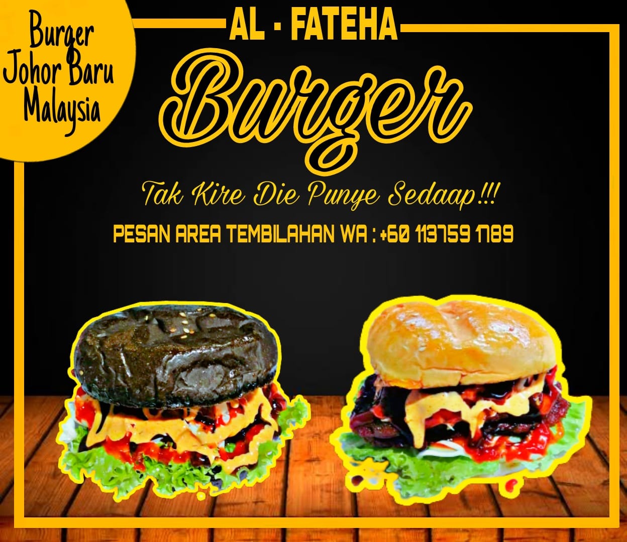 Burger Enek dan Lezat Area Tembilahan Hanya di Outlet Burger Jalan Haji Said
