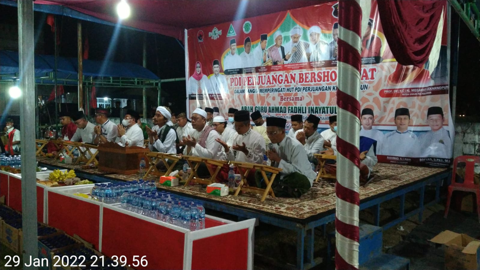 Memperingati HUT ke-49, DPC PDI Perjungan Kabupaten Bengkalis Gelar Sholawatan