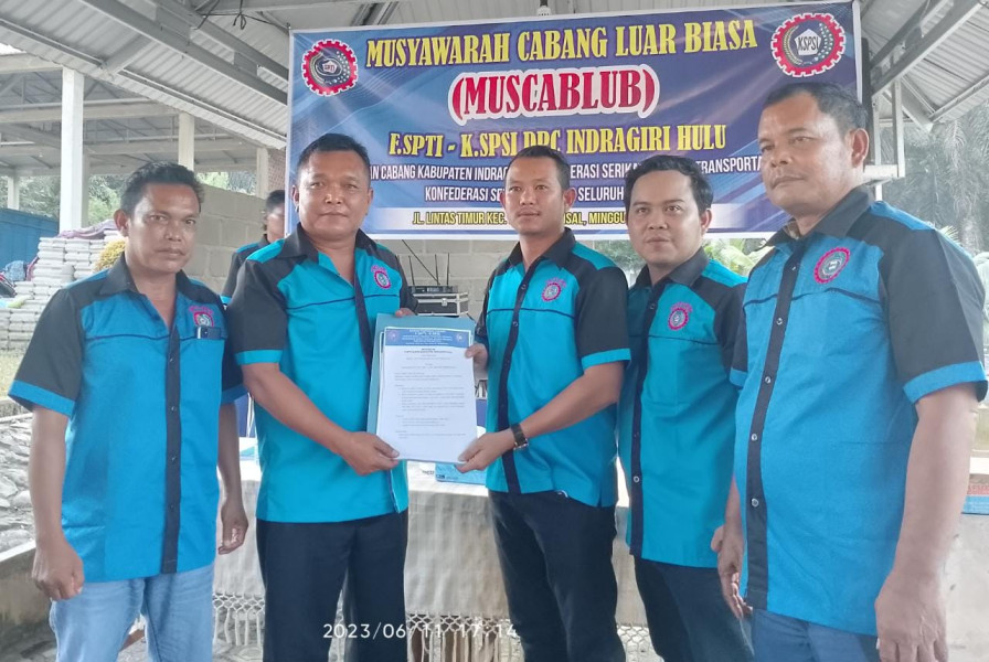 Hendri Marbun Terpilih Jadi Ketua DPC F.SPTI-K.SPSI Inhu Secara Aklamasi
