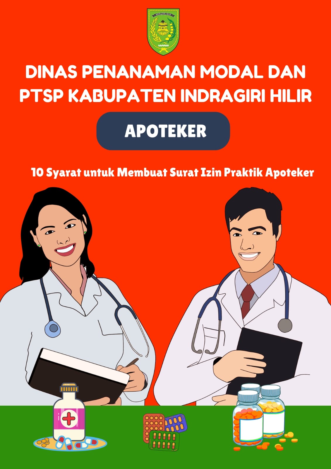 DPMPTSP Inhil: Cuman 10 Syarat untuk Membuat Surat Izin Praktik Apoteker
