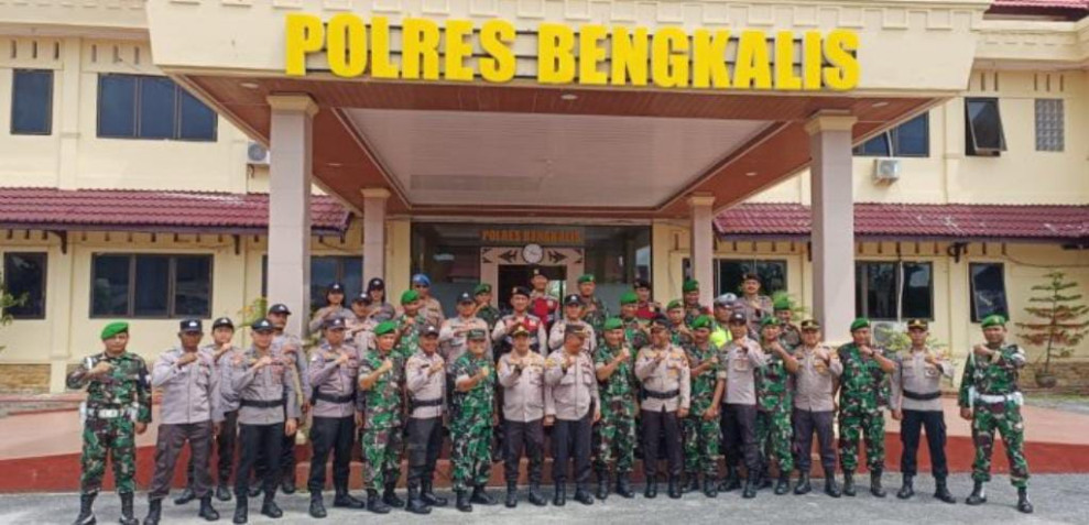 Sinergitas TNI-Polri,Polres Bengkalis dan Kodim 0303 Patroli Mayday