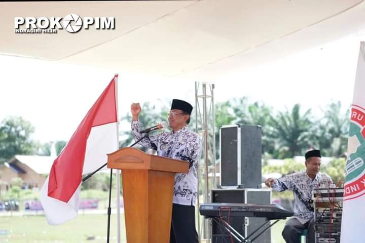 Bupati HM Wardan Hadiri Penutupan Jambore PGRI di Kecamatan Kemuning