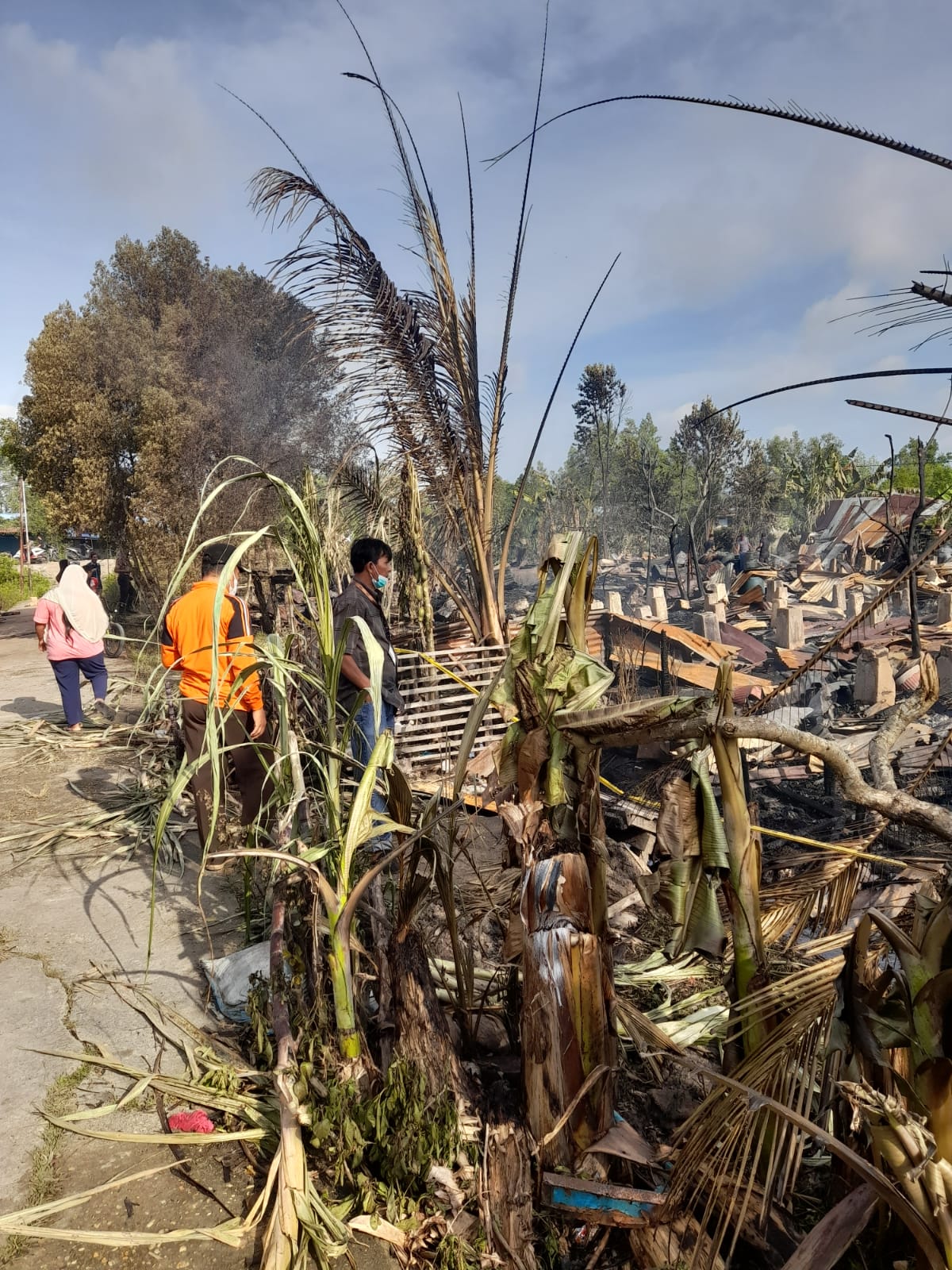 Sebanyak 14 Unit Rumah di Pulau Burung Hangus Terbakar