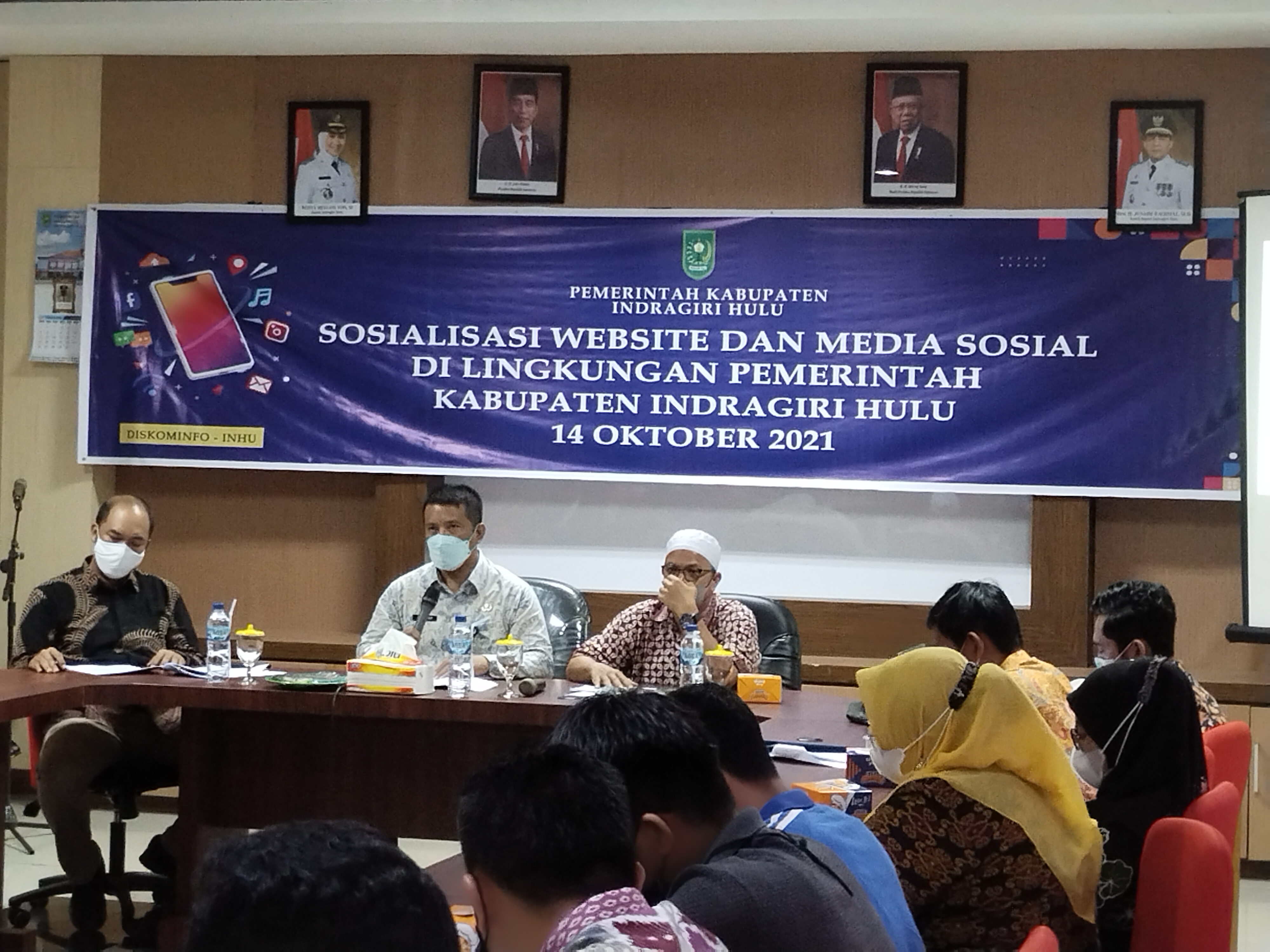 Diskominfo Gelar Sosialisasi Website dan Media sosial Lingkungan Pemkab Inhu