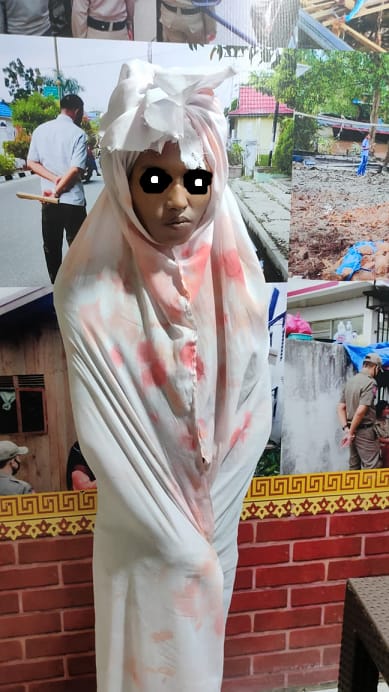 Mantap! Satpol PP Inhil Angkut Pocong dan Manusia Silver yang Berkeliaran di Kota Tembilahan
