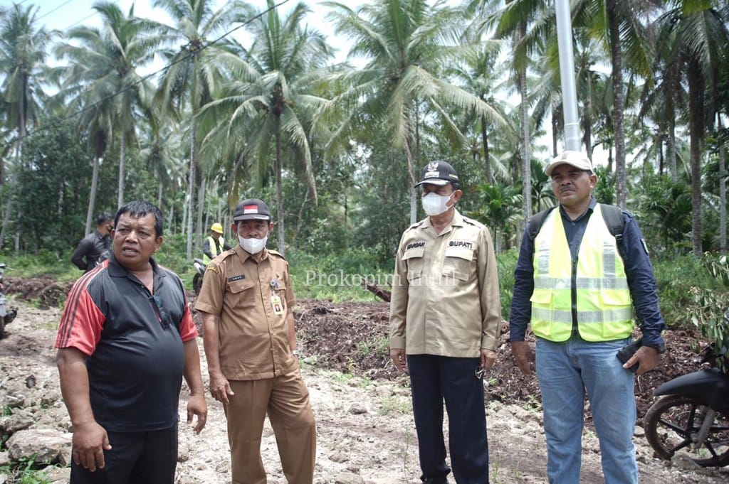 Bupati Inhil Tinjau Pembangunan Jalan Simpang Kuala Saka - Teluk Lanjut - Sungai Guntung
