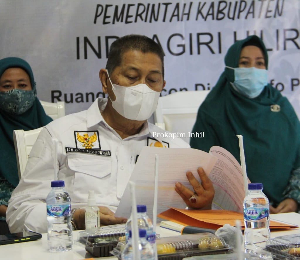 Wabup Inhil H. Syamsuddin Uti Ikuti Rakor Bersama Gubri Terkait Masalah Stunting