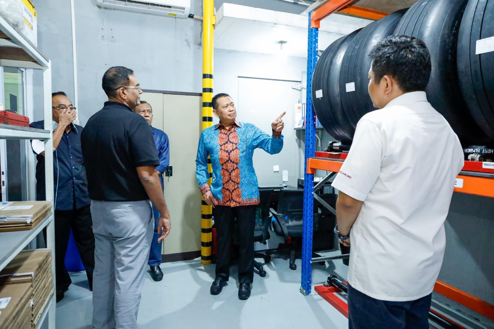Kunjungi PT ACN Aero Teknik, Ketua MPR RI Bamsoet Dukung Pembangunan Kertajati Aircraft Maintenance