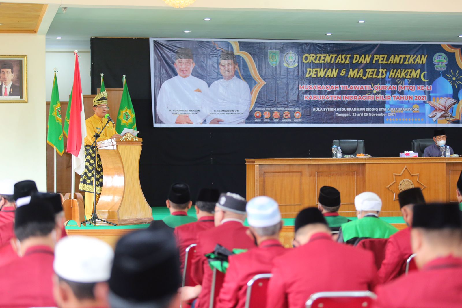 Bupati HM Wardan Lantik 74 Dewan dan Majelis Hakim MTQ ke-51 Kabupaten Inhil