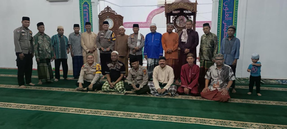 Polsek Mandau Melaksanakan Sosialisasi Dan Edukasi Operasi Cooling System Pemilu Damai  2024 Dari Masjid Ke Masjid