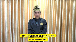 Dalam Rangka Milad ke-57 Inhil, Berikut Harapan Ketua DPRD Ferryandi