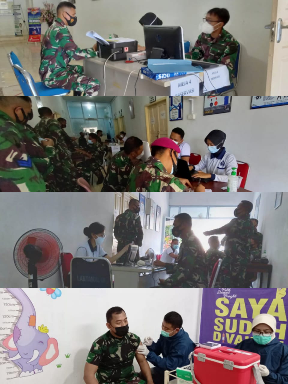 Prajurit Lantamal IV semarakan Serbuan Vaksin TNI