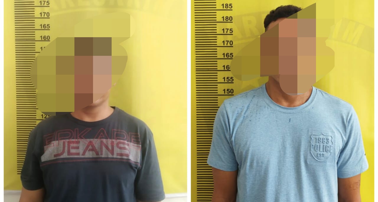 Dua Pria Yang di Duga  Pengedar Narkoba di Ringkus Kapolsek Batang Gansal 
