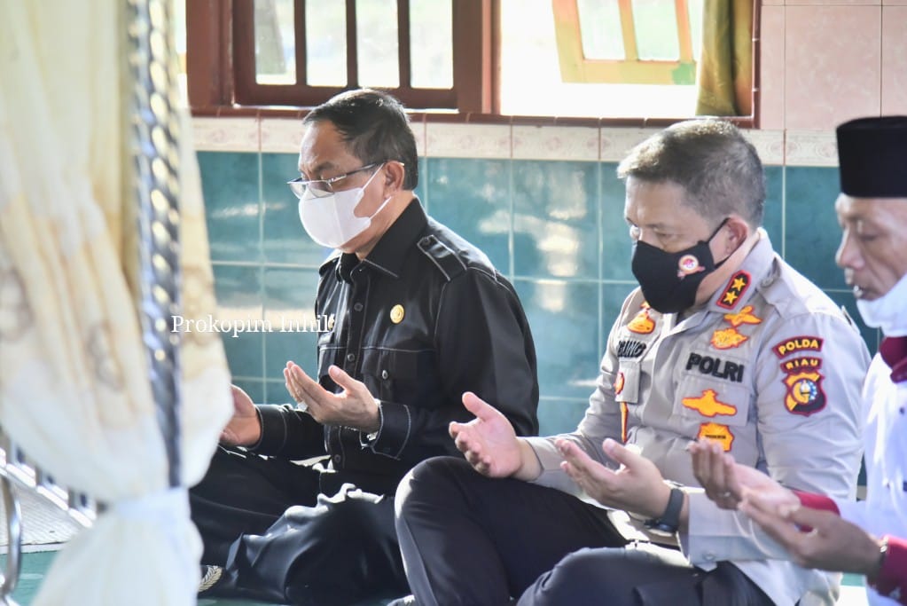 Bupati HM Wardan Sambut Kunker Kapolda Riau di Negeri Hamparan Kelapa Dunia