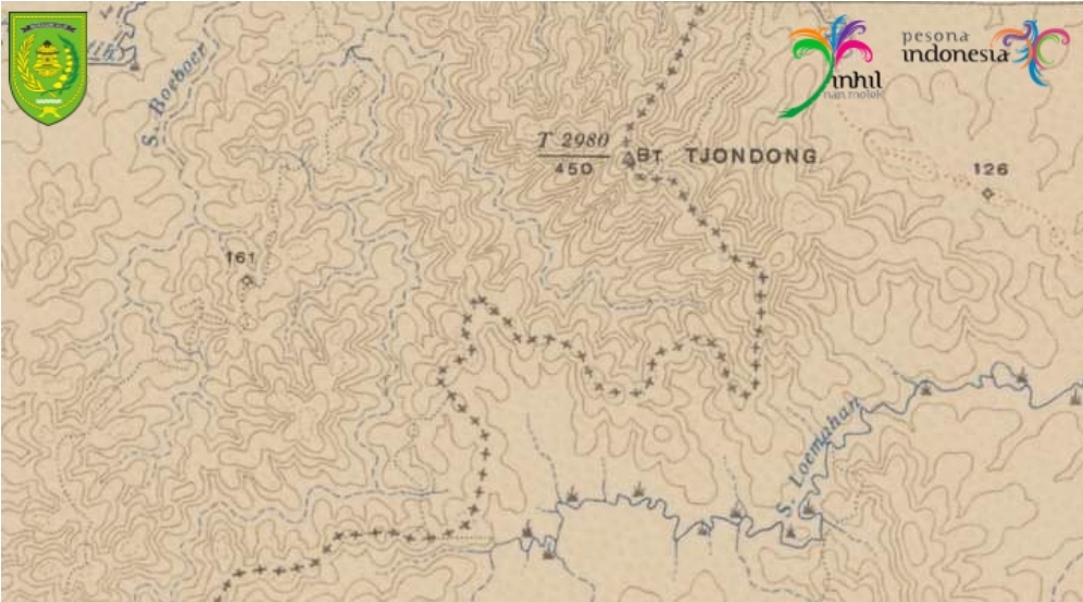 Ternyata Peta Wisata Alam Bukit Condong Inhil, Sudah Diterbitkan Pemerintah Hindia-Belanda